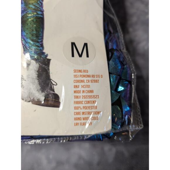 Seeing Red Mermaid Mafia Mens M Funny King Triton Atlantis Halloween Costume - Picture 11 of 12